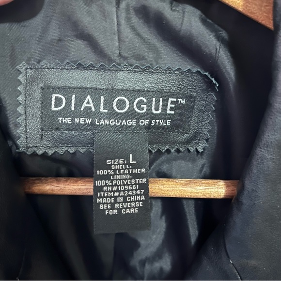 100% Leather Car Coat Jacket Fingertip length sleeve - Picture 2 of 6